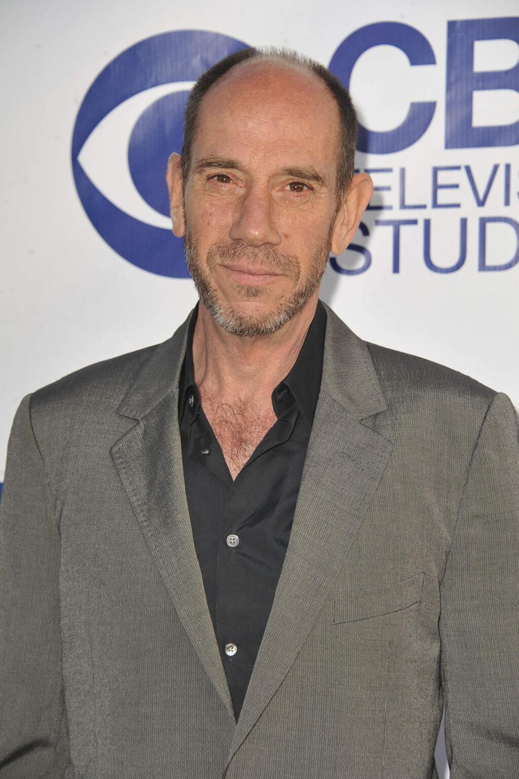 FILE - This May 19, 2014 file photo shows actor Miguel Ferrer at CBS Television Studios Summer Soiree in Los Angeles. Ferrer, who brought stern authority to his featured role on CBS' hit drama “NCIS: Los Angeles” and, before that, to “Crossing Jordan,” died Thursday, Jan. 19, 2017, of cancer at his Los Angeles home. He was 61. (Photo by Katy Winn//Invision/AP, File)