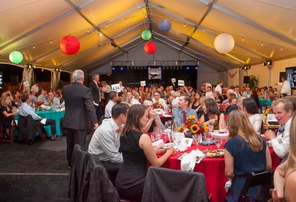 JOHN O'HARA / FOR THE ARGUS-COURIER)With the raise of a paddle, guests commit to supporting all Petaluma Schools at the PEF Bash to be held Saturday.