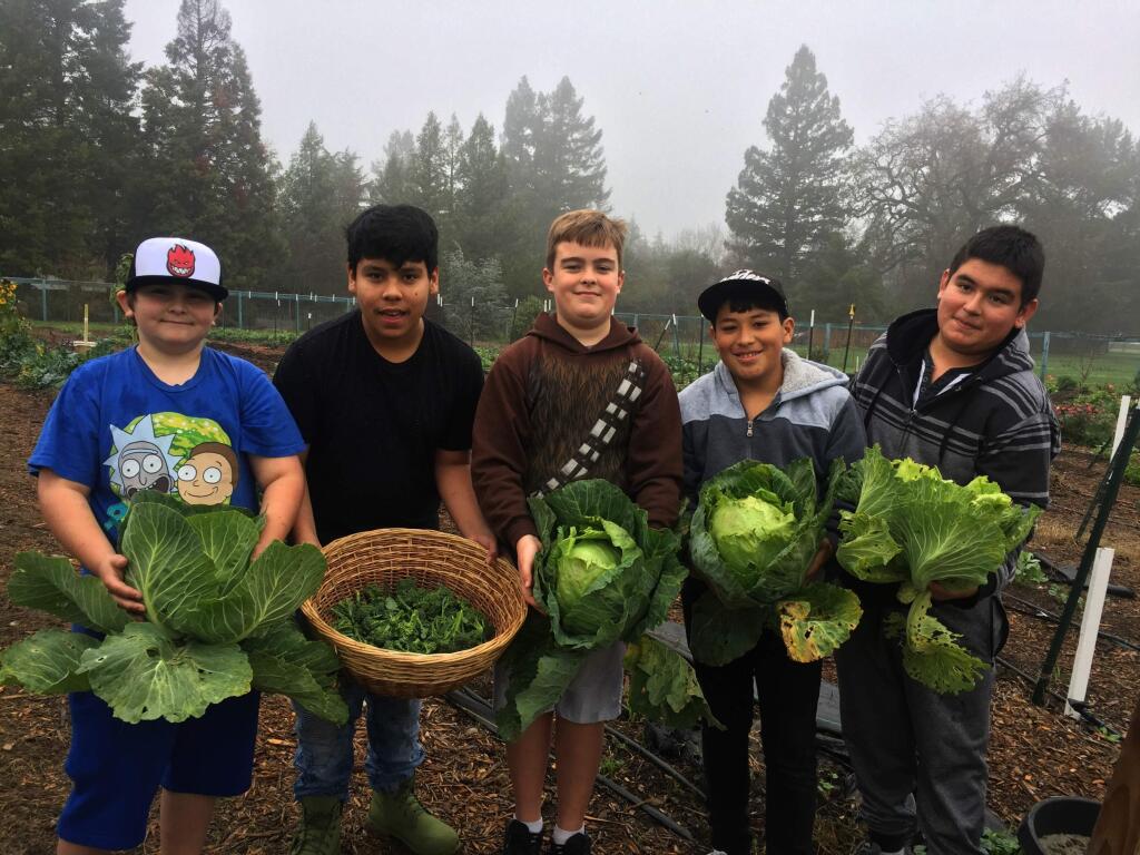 Farm to Table students at Altimira Middle School