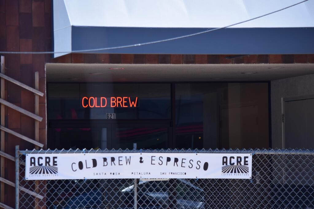 Acre Coffee plans a new coffee shop at 621 Fourth Street, across from Santa Rosa's newly opened Courthouse Square. (James Dunn / North Bay Business Journal)