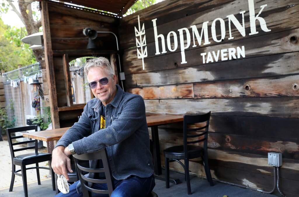 HopMonk Tavern owner Dean Biersch is prepared to open his outdoor seating areas as soon as Sonoma County gives him permission. (Christopher Chung/ The Press Democrat)