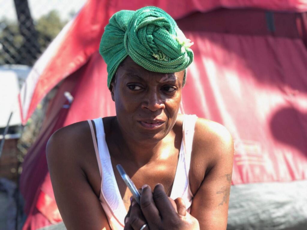 Shawnda Thornton, who has been homeless for about three years, lives in Venice, CA. (Photo courtesy of Coley King.)