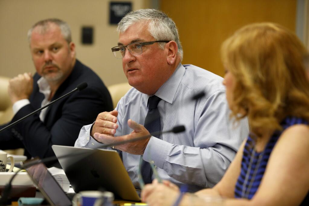 2nd District Supervisor David Rabbitt speaks during the Sonoma County Board of Supervisors meeting in Santa Rosa on Tuesday, July 10, 2018. (BETH SCHLANKER/ PD FILE)