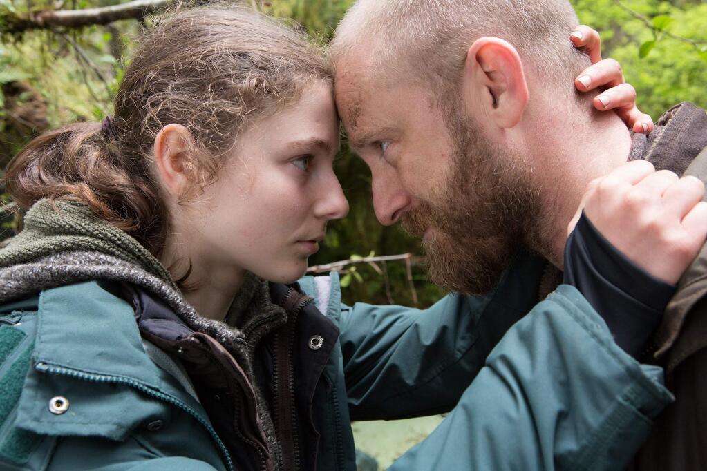 LEAVE NO TRACE: This drama about a father and daughter living in the woods has produced a bright new star in the brilliant Thomasin Harcourt McKenzie, says Gil. (MacKensie left, Ben Foster, right)
