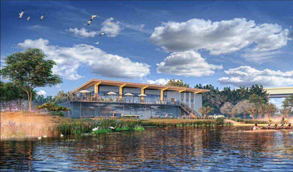 Plans for a boathouse at the Riverfront development near Highway 101 are moving forward.