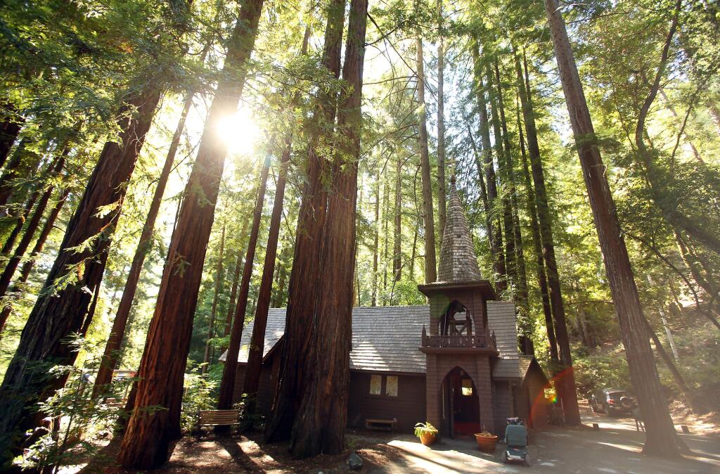The chapel nestled among the redwoods at St. Dorothy's Rest in Camp Meeker on Monday, June 30, 2014. The camp, founded in 1901, is the oldest in California.(Christopher Chung/ The Press Democrat)