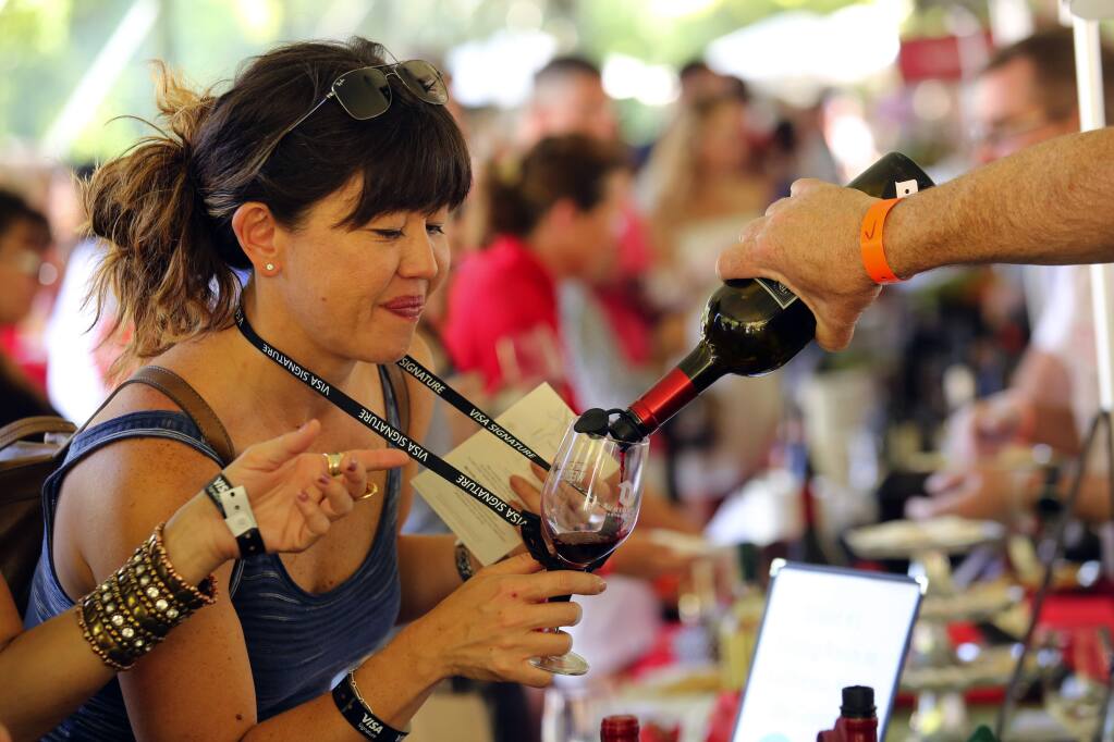 Wineries and chefs brought out their best at the Taste of Sonoma at the MacMurray Ranch on Saturday. Find out more at sonomawinecountryweekend.com. (John Burgess/The Press Democrat)