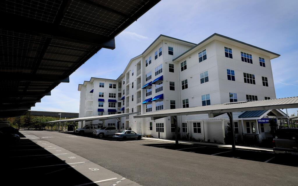 Marina Crossing, Sonoma State University's 90-unit apartment complex for faculty and employees, Wednesday, June 5, 2019 in Petaluma. (Kent Porter / The Press Democrat) 2019