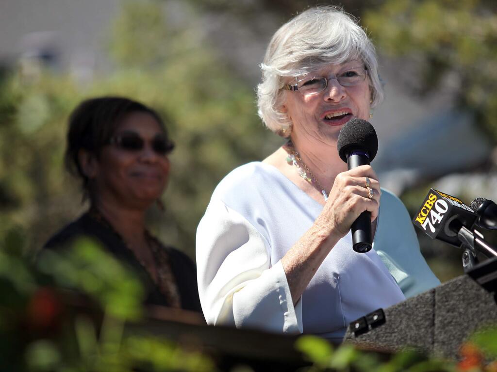 Rep. Lynn Woolsey announces her retirement at her Petaluma home on Monday, June 27, 2011. (The Press Democrat file)