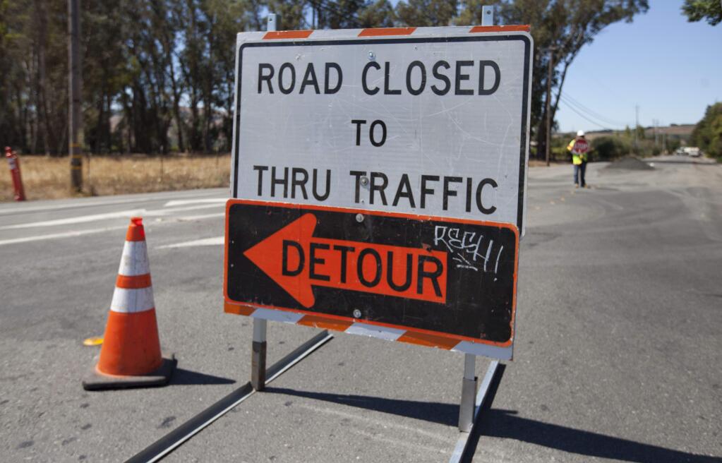 Watmaugh Road, between Arnold Drive and Stage Gulch Road, will be closed to through traffic until August 26 for repaving. (Photo by Robbi Pengelly/Index-Tribune)