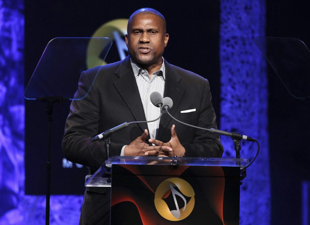 FILE - In this April 27, 2016 file photo, Tavis Smiley appears at the 33rd annual ASCAP Pop Music Awards in Los Angeles. PBS says it has suspended distribution of Smiley's talk show after an independent investigation uncovered “multiple, credible allegations” of misconduct by its host. (Photo by Rich Fury/Invision/AP, File)