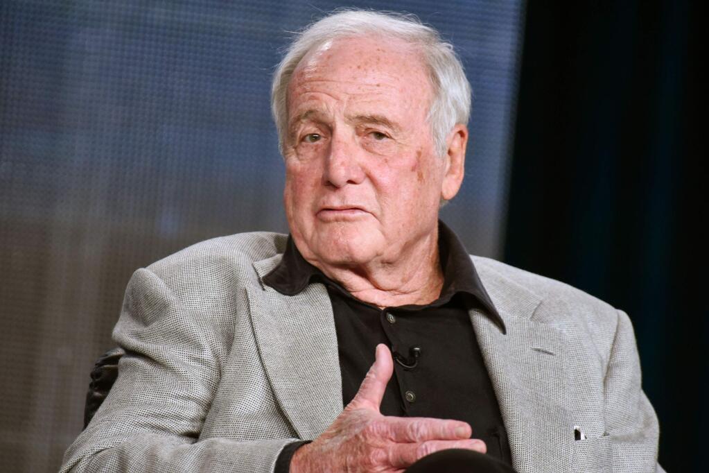 FILE - In this Jan. 8, 2015 file photo, Jerry Weintraub speaks at the HBO 2015 Winter TCA in Pasadena, Calif. Weintraub, the dynamic producer and manager who pushed the career of John Denver and produced such hit movies as 'Nashville' and 'Ocean's Eleven,' died, Monday, July 6, 2015, of cardiac arrest in Santa Barbara, Calif. He was 77. (Photo by Richard Shotwell/Invision/AP, File)