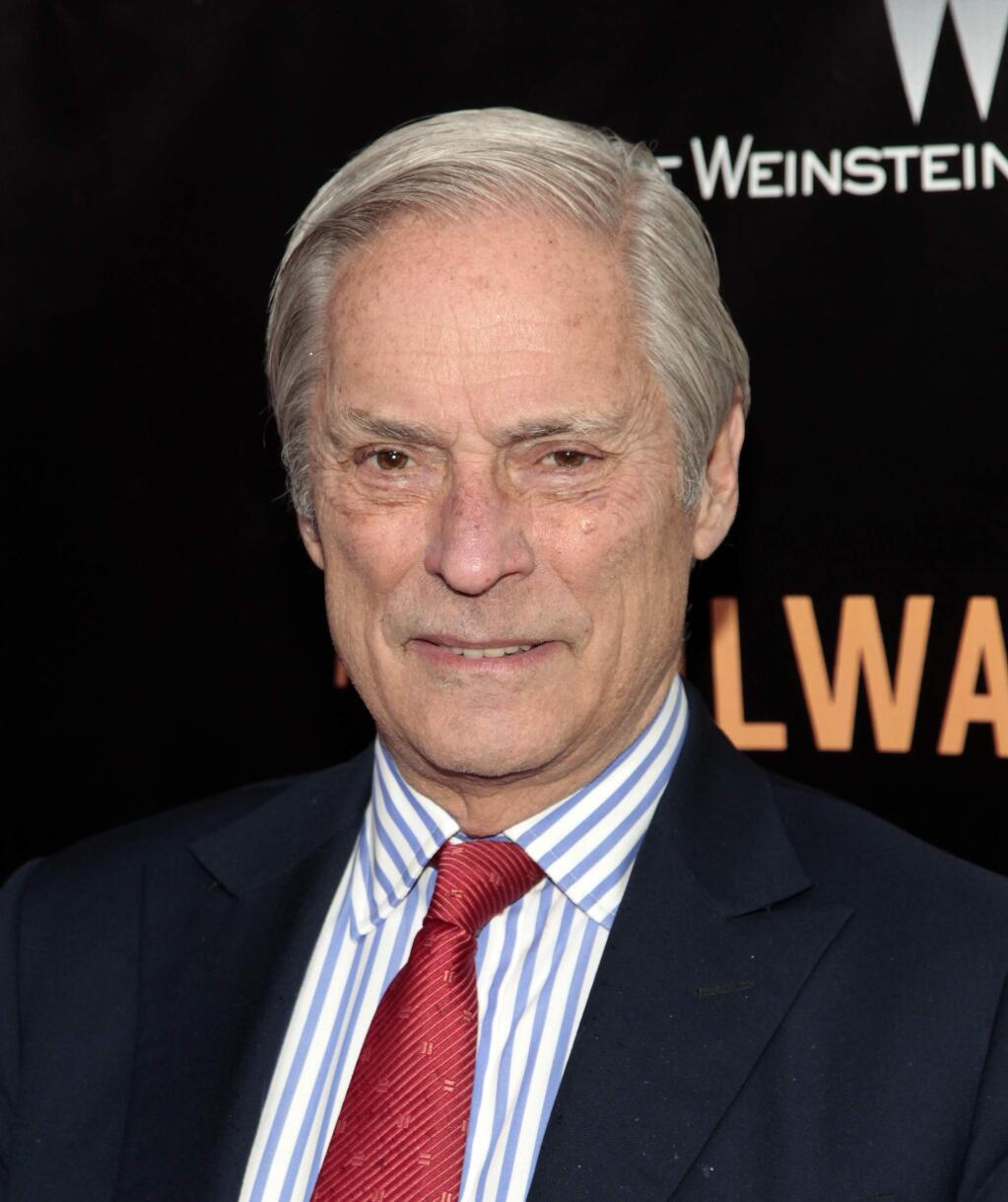 FILE - In this April 7, 2014 file photo, Bob Simon of '60 Minutes,' attends the New York premiere of 'The Railway Man' in New York. CBS says Simon was killed in a car crash on Wednesday, Feb. 11, 2015, in Manhattan. Police say a town car in which he was a passenger hit another car. He was 73. (Photo by Andy Kropa/Invision/AP, File)