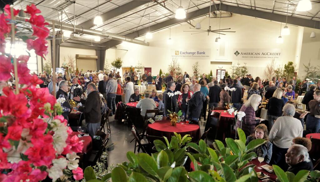 Family, friends and colleagues joined together at the Celebration of Life service held for Richard Kunde at the SaraLee and Richard Kunde Barn at the Sonoma County Fairgrounds Saturday, Feb. 24, 2018. (Photo: Courtesy of the Kunde Trust/Will Bucquoy)