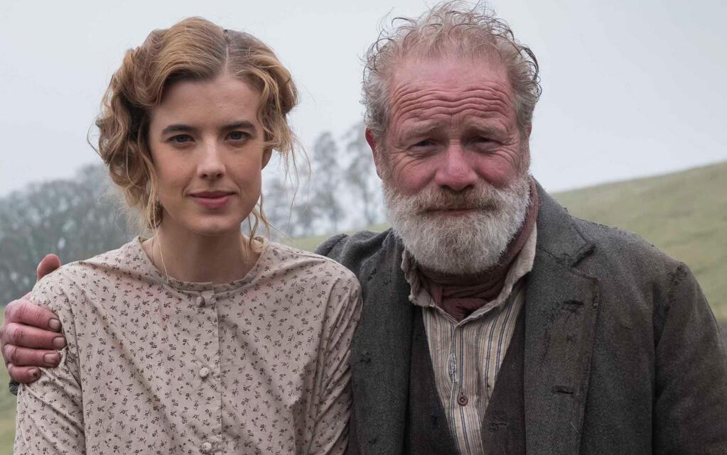 Iris Productions / SellOut Pictures'Sunset Song' is about an Aberdeenshire farm girl Chris Guthrie (Agyness Deyn)and her father (Peter Mullan) as Chris searches for her independence against the odds, in an epic rites of passage story set just before the First World War.