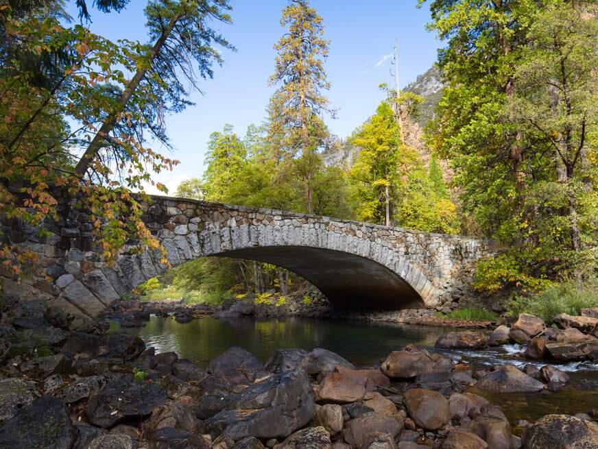 Pohono Bridge in Yosemite National Park