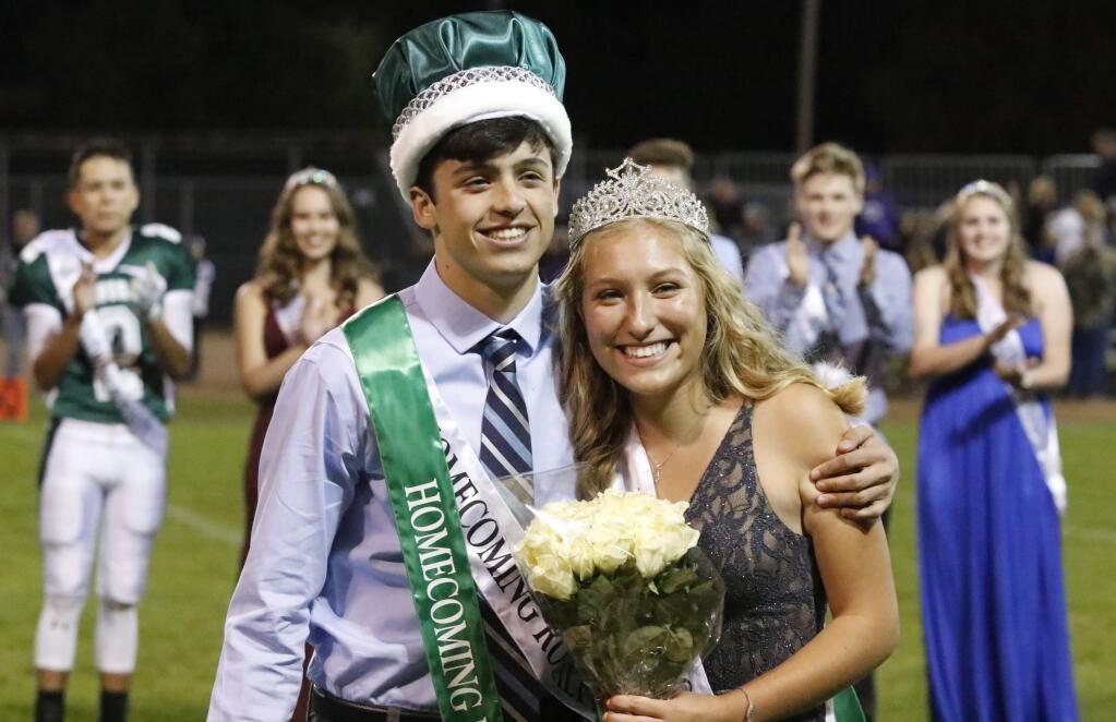 Daniel Gallo and Siobhan Hernandez, SVHS Homecoming King and Queen. Photo by Bill Hoban.