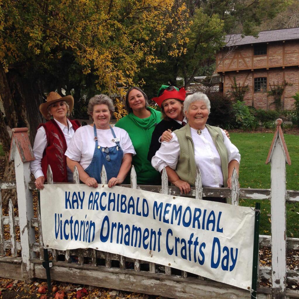 Helping bring the Victorian workshop to life each year are (left to right) Linda Davis, Yvonne Bowers, Jan Oneto, Jackie Barros and Anne Cox.