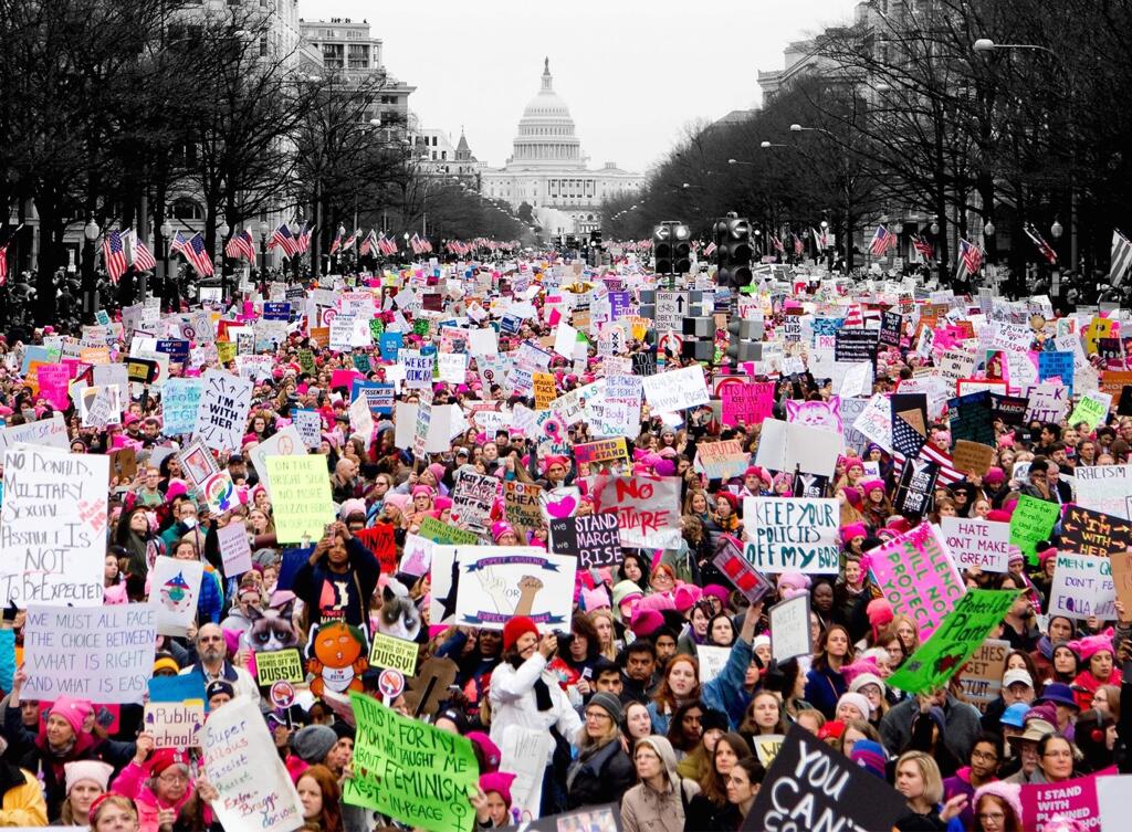 Director Mischa Hedges' 30-minute film, “Women's March,” which spotlights the January 2017 marches in Santa Rosa, San Francisco, Oakland, Boston and Washington, D.C., is part of a film series at Congregation Shomrei Torah with the theme 'Democracy is NOT a spectator sport.'
