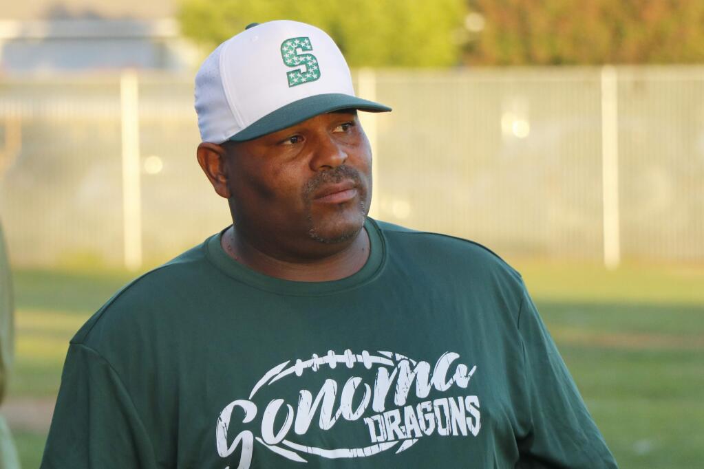 Hervy Williams, for 5 years head coach of the SVHS Junior Varisity football team, has been picked to lead the Varsity team for next year's season, 2019. (Christian Kallen/Index-Tribune)