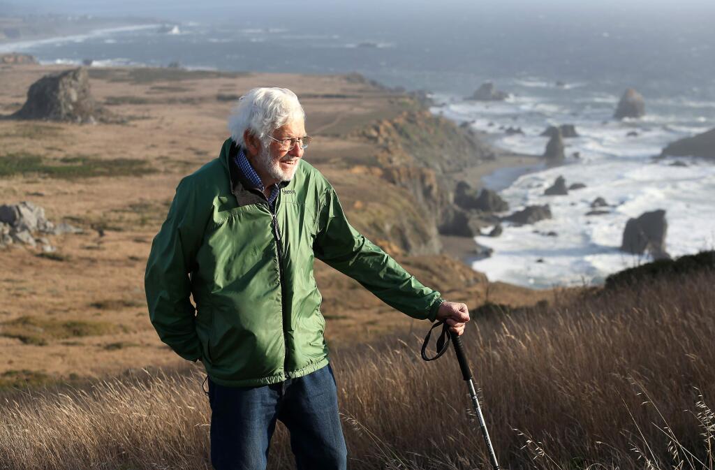 Bill Kortum, seen in October 2013, has a trail named after him that begins at the mouth of the Russian River and ends at Wright's Beach in Bodega Bay. (Christopher Chung/ The Press Democrat)