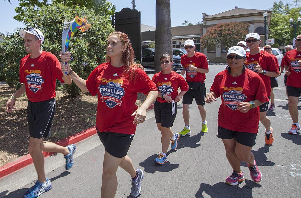 The Law Enforcement Special Olympics Final Leg Torch Run took place in Sonoma on Monday, July 13. (Photos by Robbi Pengelly/Index-Tribune)