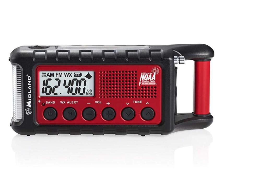 The Midland - ER310 is an emergency crank weather radio that costs $59.99 on Amazon. (AMAZON)
