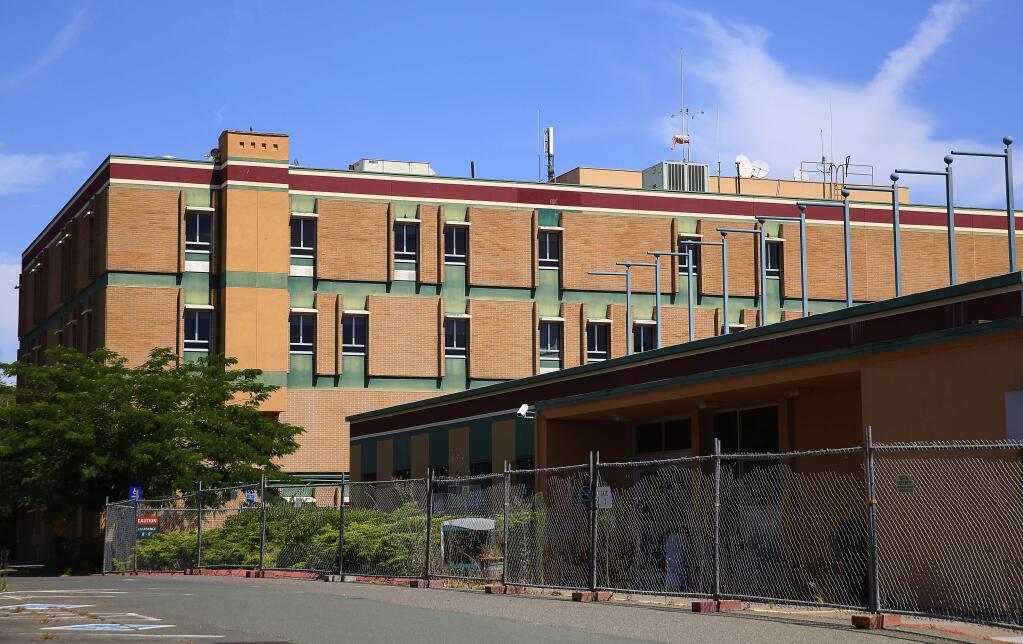 The vacant former Sutter Santa Rosa Regional Hospital building, along Chanate Road in Santa Rosa, on Monday, August 10, 2015. (Christopher Chung/ The Press Democrat)