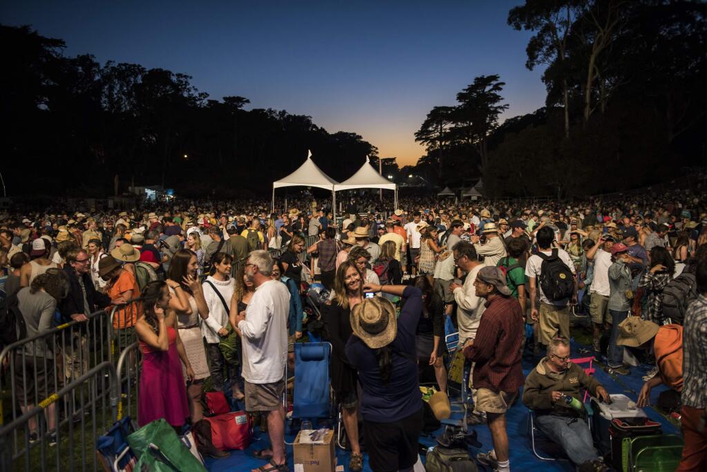 The Hardly Strictly Bluegrass Festival in San Francisco's Golden Gate Park in 2014. (JAY BLAKESBERG)