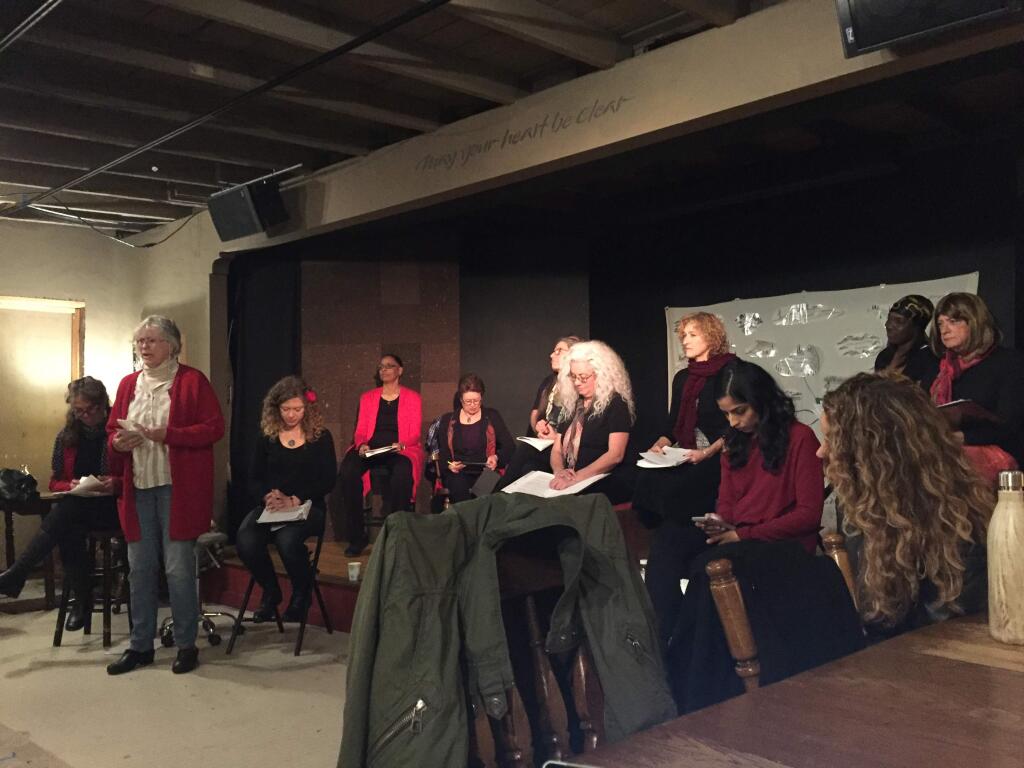 SPEAKING UP: A rehearsal of 2019's presentation of Eve Ensler's 'The Vagina Monologues.'