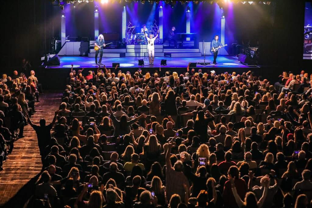 Nearly 2,000 fans attend the sold-out REO Speedwagon concert at Graton Resort and Casino on Saturday, Feb. 1, 2020. (Will Bucquoy/For The Press Democrat)
