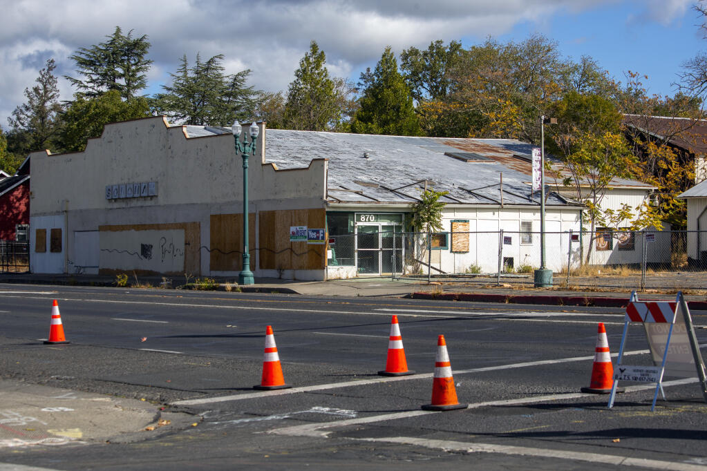 The site of the former Sonoma Truck & Auto on Broadway and East MacArthur on Monday, Oct. 20, 2021. (Photo by Robbi Pengelly/Index-Tribune)