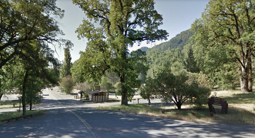 A Marin County man was killed Sunday, April 10, 2022 after he was ejected from a dirt bike near the Middle Creek Campground in the Mendocino National Forest. (Google Maps)