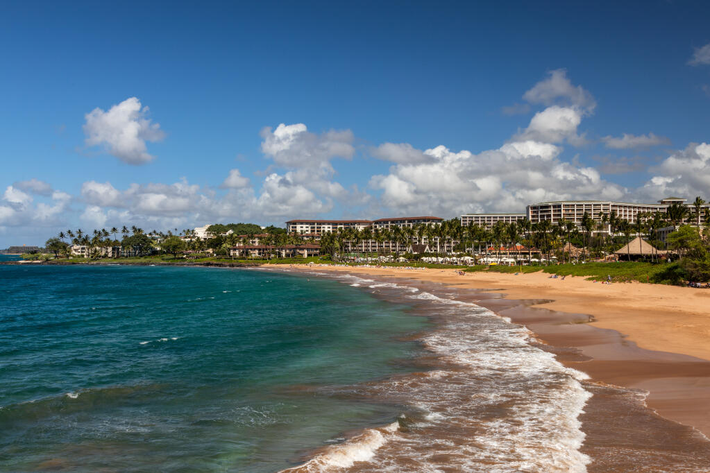 A view of the beach in Maui, where state lawmakers from California, Texas and Washington are attending a conference. (Shutterstock)