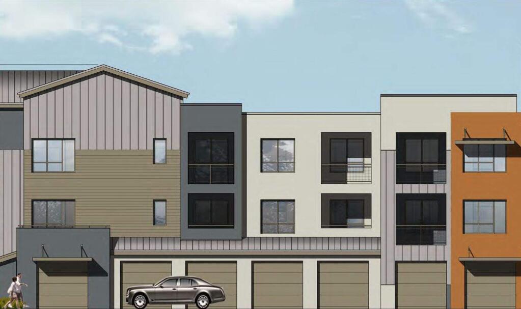 The proposed Altura Apartments in Petaluma includes on-site affordable housing.
