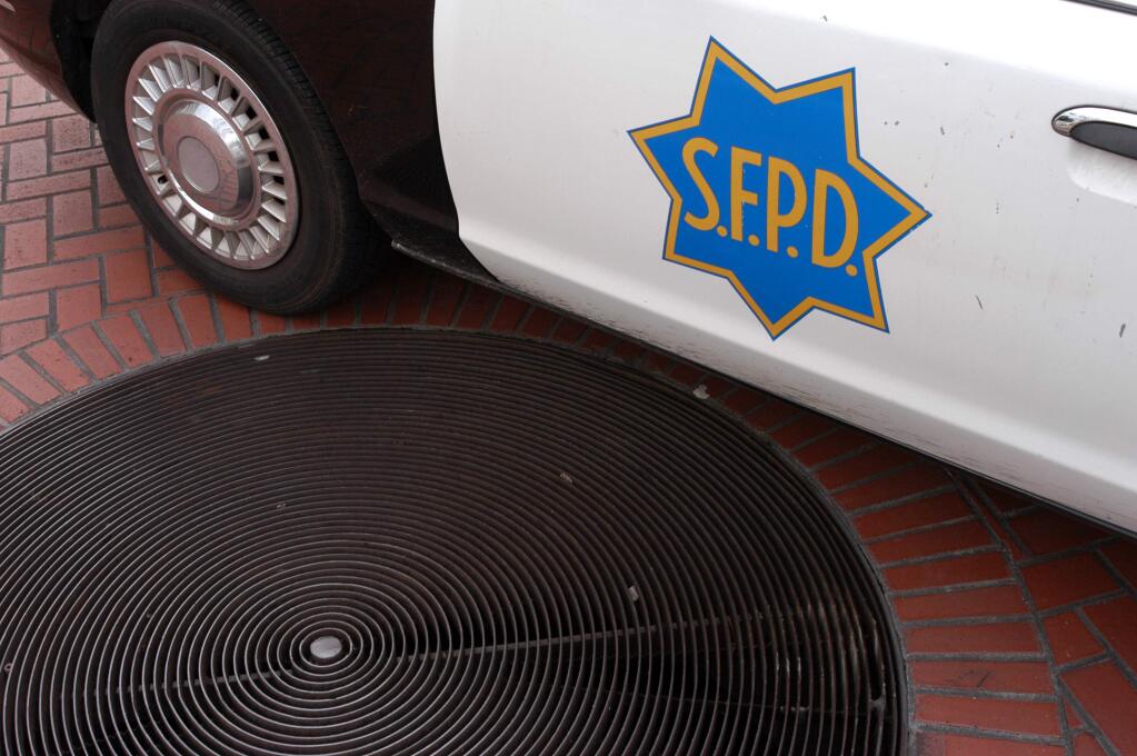 San Francisco police took a sledgehammer to the door of a freelance journalist while trying to track down the source of one of his reports.