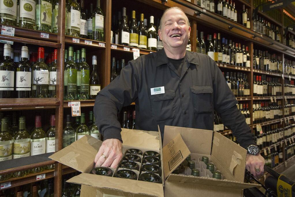 John Allen, wine specialist at the Glen Ellen Village Market. (Photo by Robbi Pengelly/Index-Tribune)