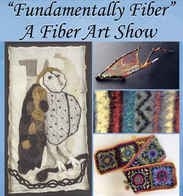 The fiber exhibit will run through the month of February.