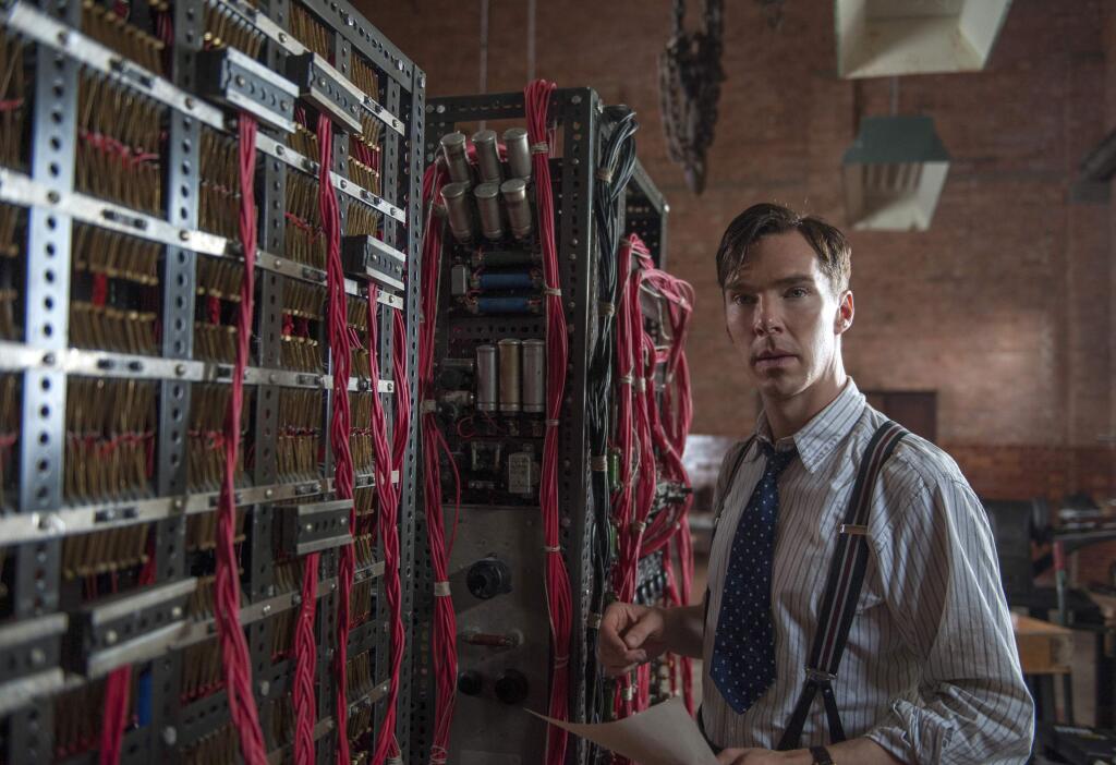 In this image released by The Weinstein Company, Benedict Cumberbatch appears in a scene from 'The Imitation Game.' (AP Photo/The Weinstein Company, Jack English)