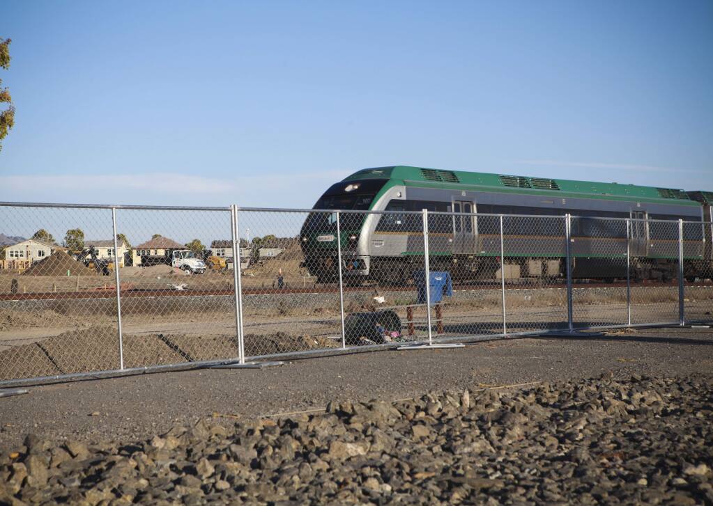 The new SMART train station was proposed at Corona Road and North McDowell in east Petaluma. (CRISSY PASCUAL/ARGUS-COURIER STAFF)