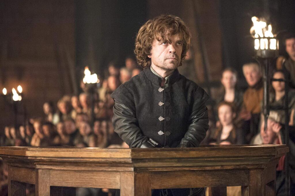 This image released by HBO shows Peter Dinklage in a scene from 'Game of Thrones.' (AP Photo/HBO, Helen Sloan)