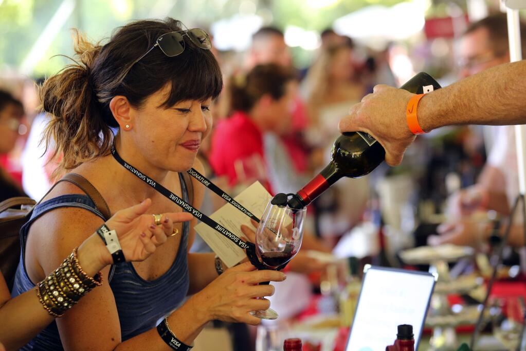 Wineries and chefs brought out their best at the Taste of Sonoma at the MacMurray Ranch on Saturday. Find out more at sonomawinecountryweekend.com. (John Burgess/The Press Democrat)