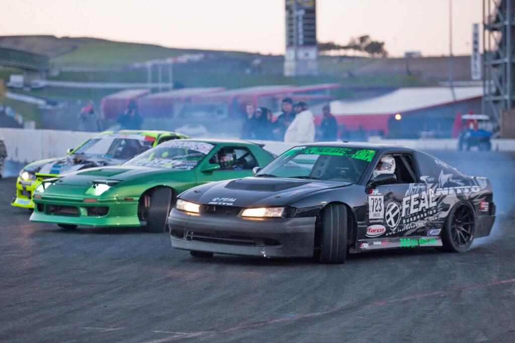 David Karey/Sonoma RacewayMore than 300 drivers will be participating this weekend in the Sonoma Drift Winter Jam at Sonoma Raceway. There will also be an autograph session on Saturday along with live DJs.