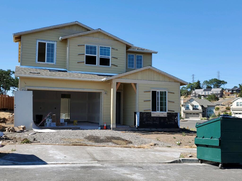 Christopherson Builders is constructing this home on a lot that was burned when the 2017 Tubbs Fire raced through the Fountaingrove neighborhood of northeast Santa Rosa. (courtesy of Christopherson Builders)