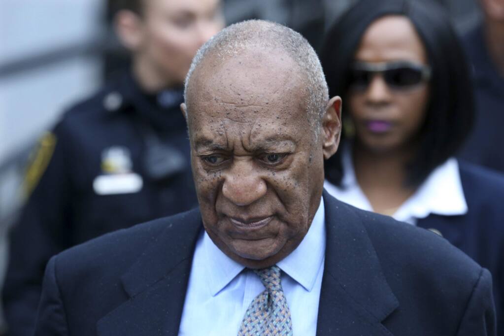 FILE - In this Tuesday, Nov. 1, 2016 file photo, Bill Cosby leaves after a hearing in his sexual assault case at the Montgomery County Courthouse in Norristown, Pa. Cosby was charged with aggravated sexual assault on Dec. 30, 2015. Montgomery County Judge Steven O'Neill will let only one other accuser testify at Bill Cosby's sexual assault trial to bolster charges that the actor drugged and molested a woman at his estate near Philadelphia. The judges ruling made on Friday, Feb. 24, 2017, means prosecutors cannot call 12 other women to try to show that the 79-year-old comedian has a history of similar 'bad acts.' Cosby is set to go on trial in June over the 2005 complaint by a former Temple University employee. (AP Photo/Mel Evans, File)