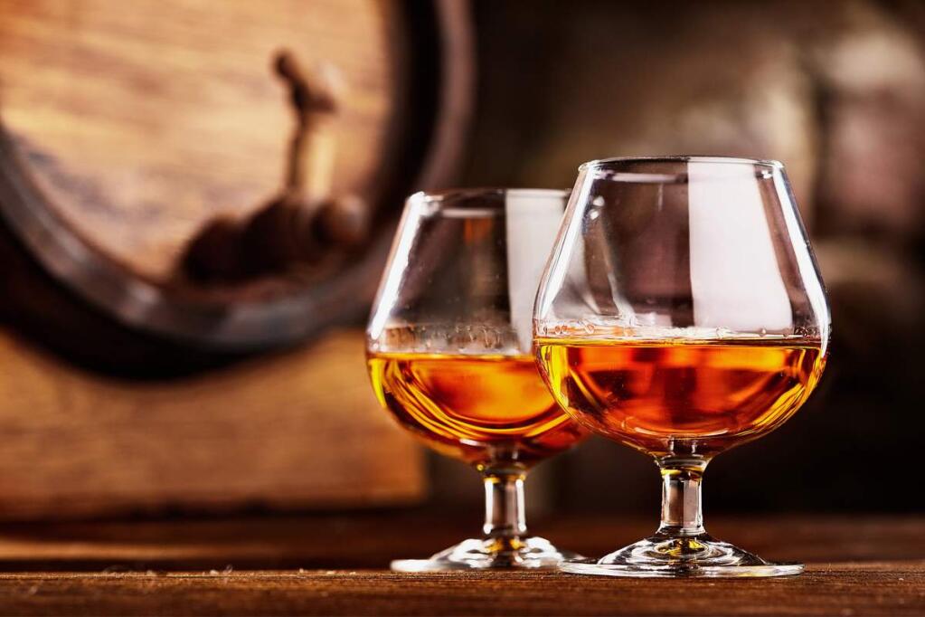 France has six cognac-producing regions, known locally as crus, near the Atlantic Ocean.