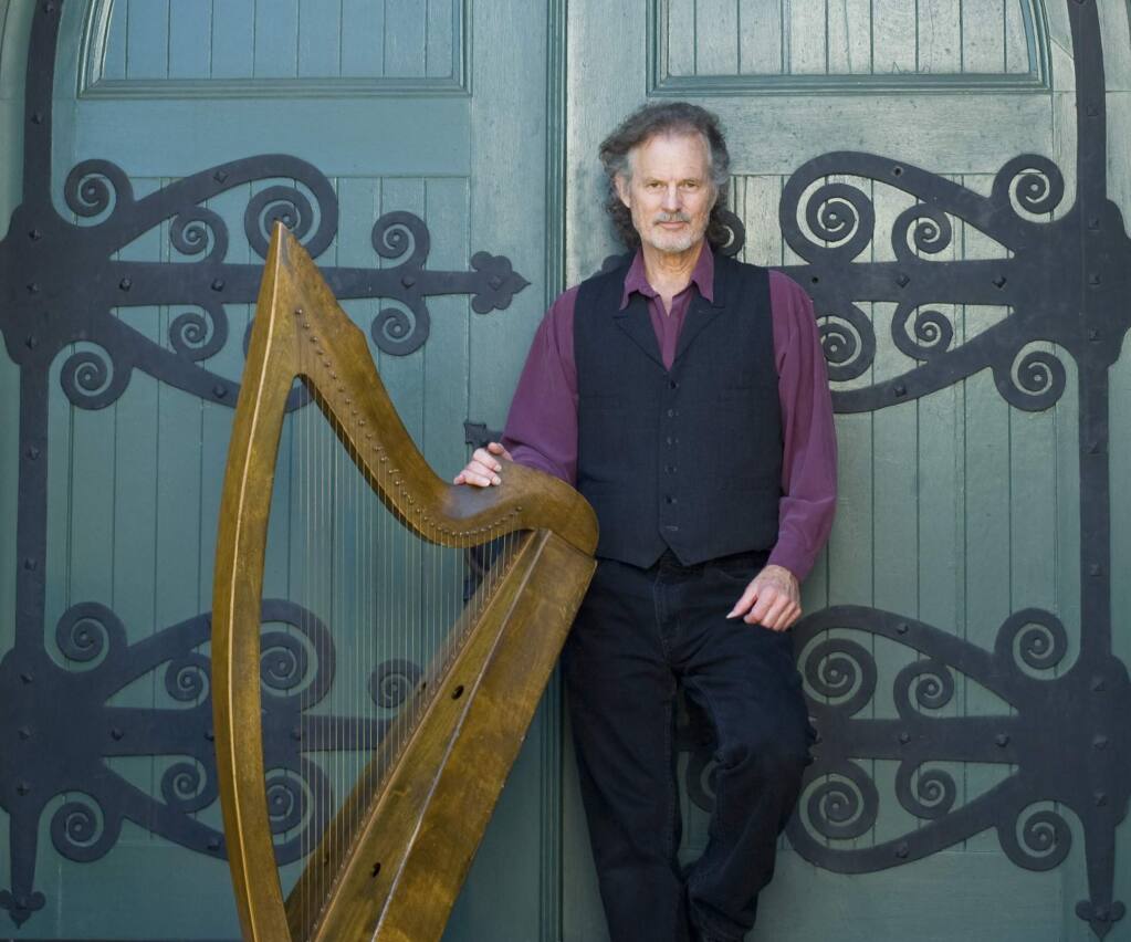 Celtic harper Patrick Ball to appear at Cinnabar Theater Sunday, March 12. (COURTESY PATRICK BALL)