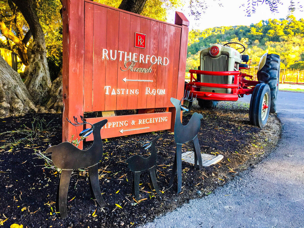 Rutherford Ranch winery is located at 1680 Silverado Trail in the Rutherford area of Napa Valley. (Rutherford Ranch / Facebook)