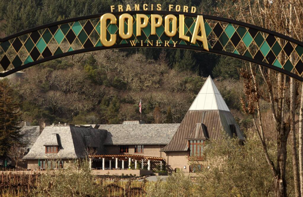 Francis Ford Coppola Winery is nestled among the hills near Geyserville. (THE PRESS DEMOCRAT FILE)