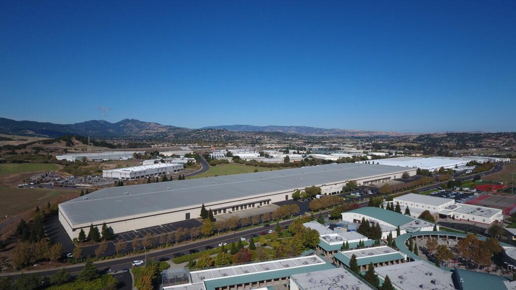 This 607,000-square-foot distribution warehouse at North Bay Logistics Center at 5195 Fermi Drive in Fairfield is one of Solano County's largest such buildings. (JLL)